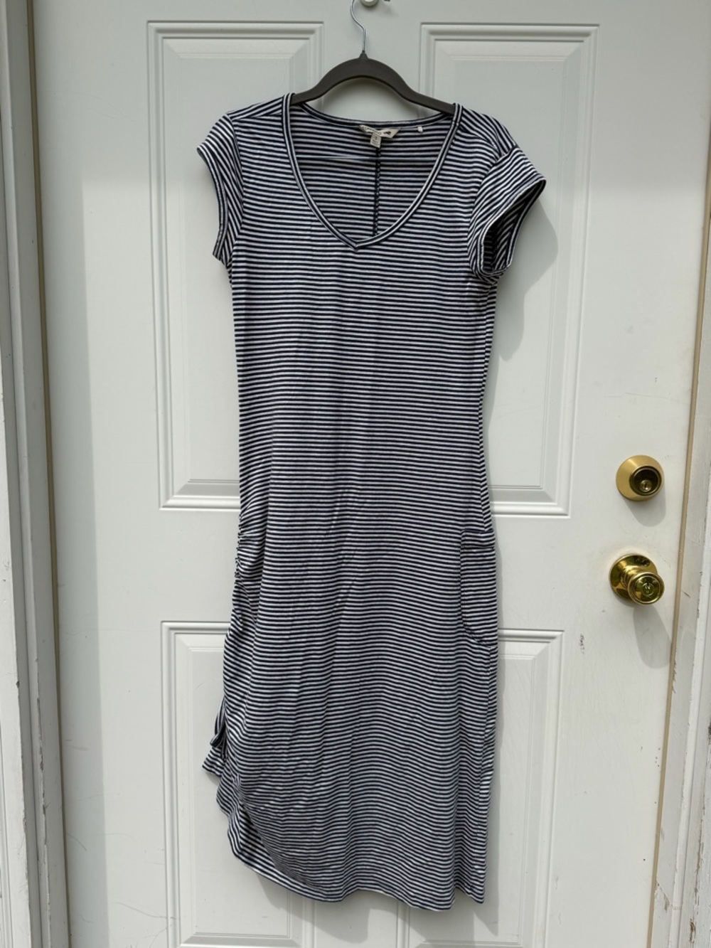 Toad&Co Navy and White Striped Samba Muse Dress